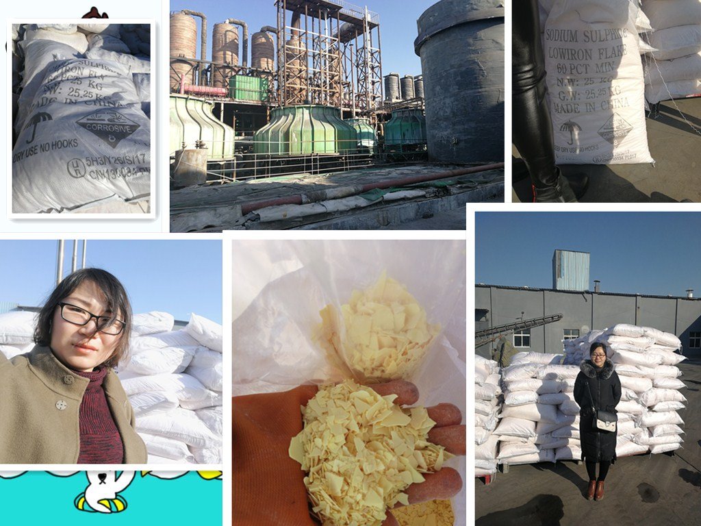 checking Na2S Yellow flake quality before shipment .jpg